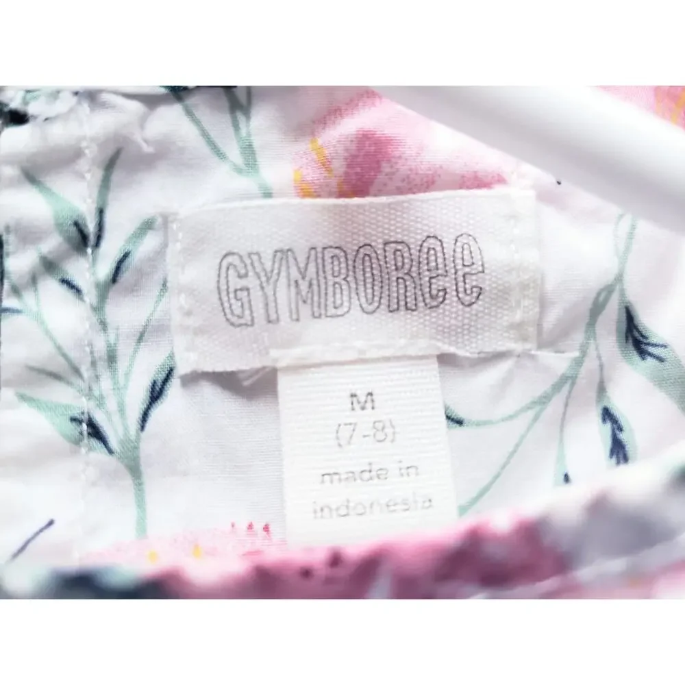 Gymboree 7-8 Creative Types Butterfly Peplum Tunic Top
